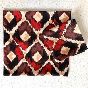 2 Pillow cases/covers by cortina 17” sq. BWOT